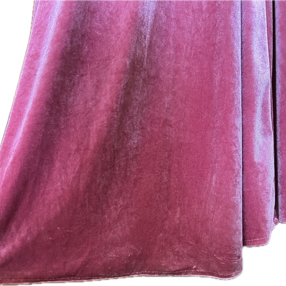 Rosewood Morilee Bridesmaid dress style 21669 velvet - Picture 13 of 14